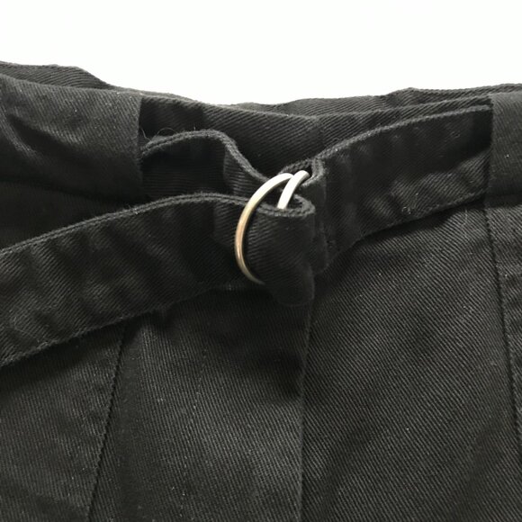 Rag & Bone Lora Belted Shorts Womens 2 Black High Rise Slim Cotton 2.5 Inseam - Picture 7 of 13